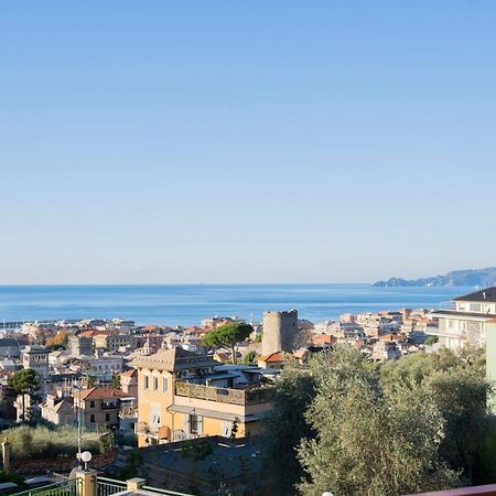 093 - Casa Panorama, Vista Mare E Vista Portofino, 500 Metri Centro Di Chiavari, Posto Auto Gratis Incluso Exterior foto